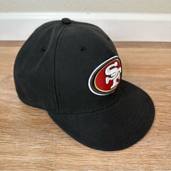 New Era San Francisco 49ers Black Fitted Men's Hat, Size: 7 3/8 - Picture 5 of 11